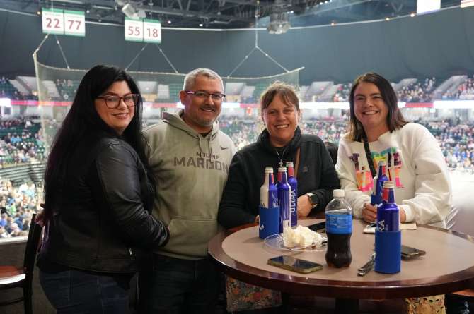 Seating in the Storm Shelter at the TaxSlayer Center