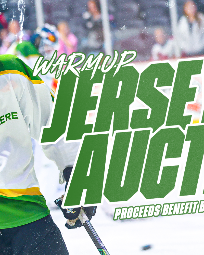 John Deere Warmup Jersey Auction Graphic