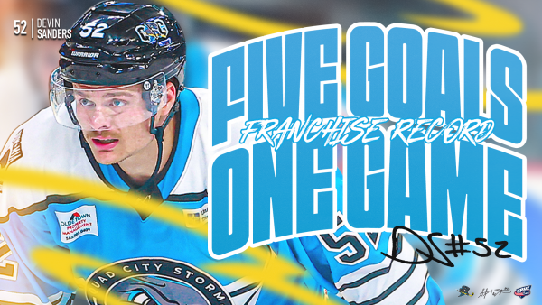 Sanders Single Game Goal Record Graphic