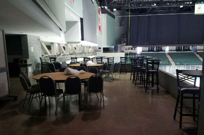 Seating in the Thunder Terrace