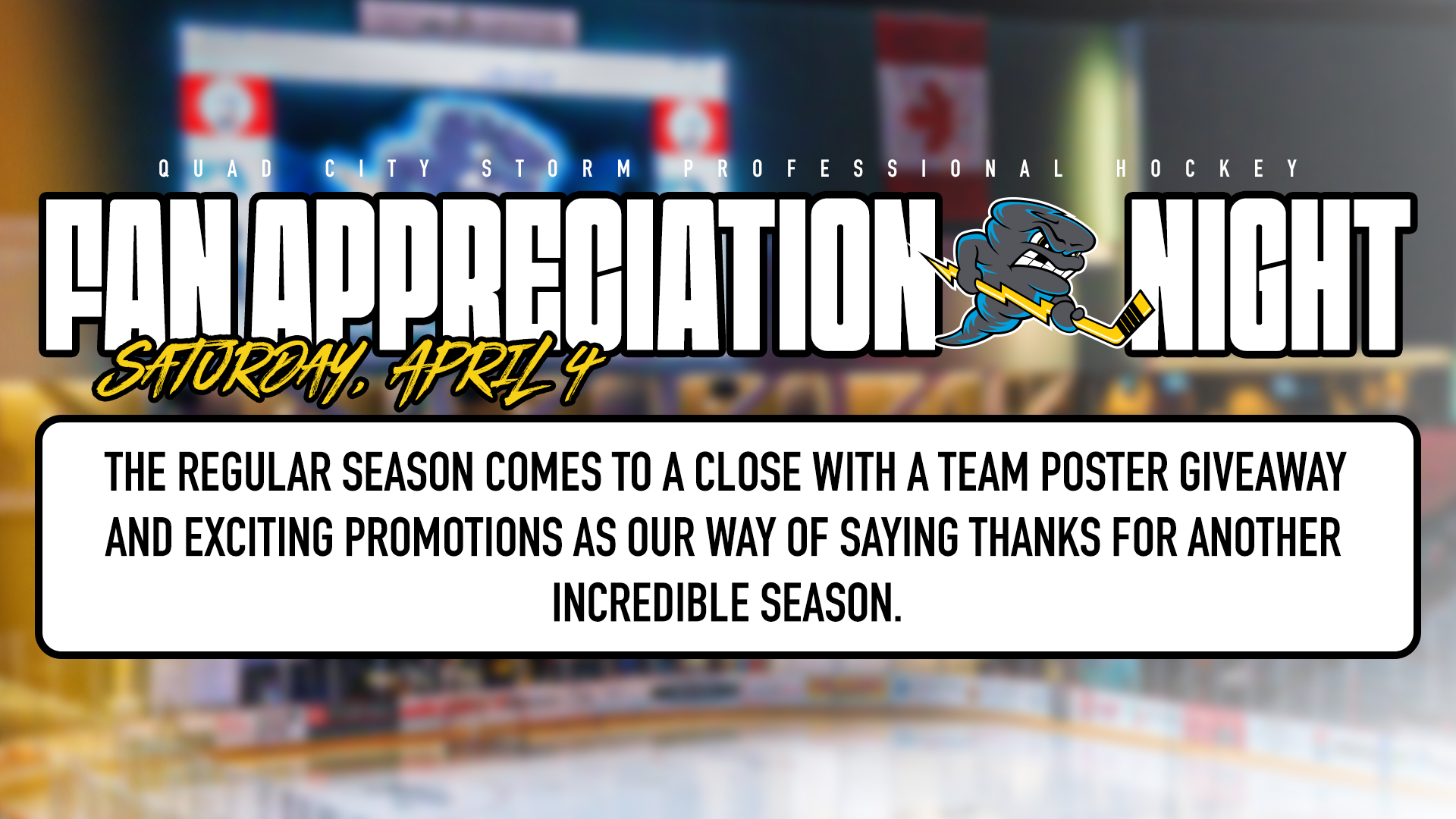 Fan Appreciation Night Graphic